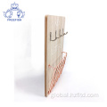 Wooden Mail Holder Wood Wall Mounted Mail Holder with Key hooks Factory